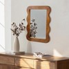 Wooden Mirror 16 X 12in Frame Walnut Brown Wood Rustic