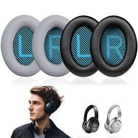 XSQD 2 Pairs Replacement Earpads for Head Mounted Headphones, Soundproof Headphone Covers, Breathable Memory Sponge Headphone Ear Pads, Full Surround Without Sound Leakage, Quiet Enjoy Music