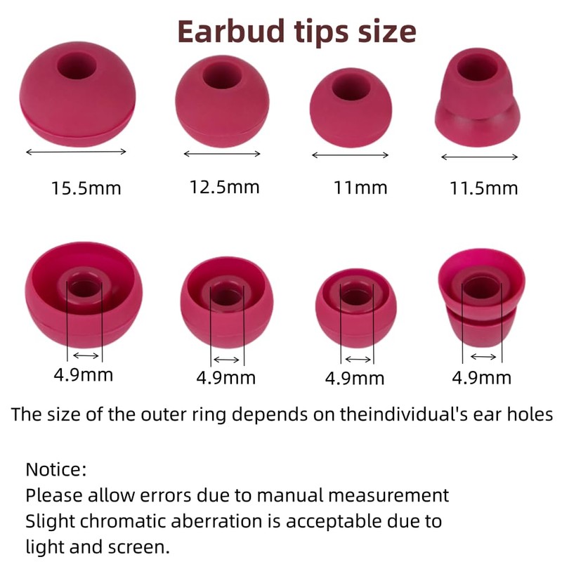 SNHTLS Replacement Eartips Silicone Earbuds Buds Set Compatible with Powerbeats