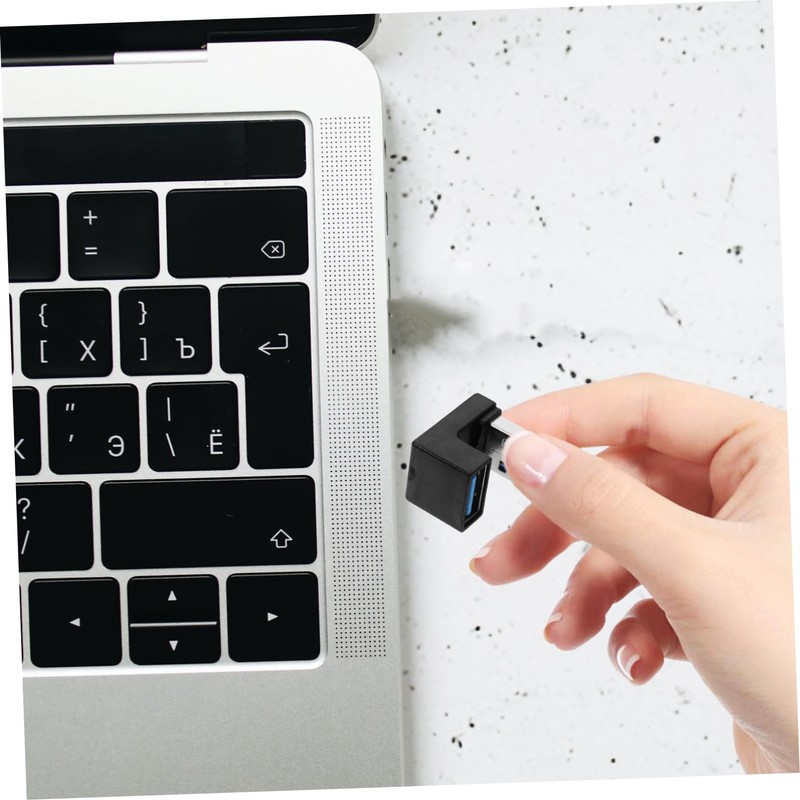HOMSFOU USB 3.0 Angled USB Adapter 2 Pack 90 Degree