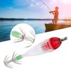 Luminous Squid Jig Hooks Red Light Color LED Fishing Lures