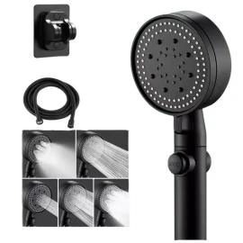 Yooshi Kit Regadera Tipo Telefono Ajustable 5 Modos Antisarro Ducha