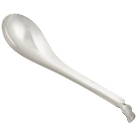 Endoshoji Commercial Chinese Soup Spoon, Slotted, 18-8 Stainless Steel, Made in Japan