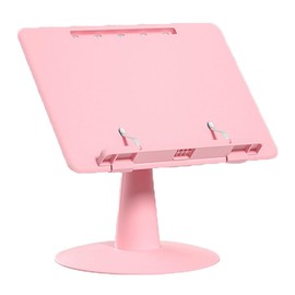 BSTMOME Adjustable Portable Foldable Laptop Stand Laptop Table Laptop Holder Desk Reading Rack Bed Reading Artifact for 11-17.3 Inch Laptops Almost Books (Pink)