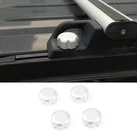 Roof Rack Knob Cover, Aluminum Roof Rack Screw Trim Cap Cover Fit for Hummer H2 2003-2009, Roof Rack Cross Bar Rail Screw Trim Cap Accessories, 4 PCS
