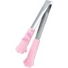 Tanabe Hardware 2556 Kitty Tongs, Peach Tama, Pink, Total Length