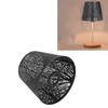 QANYEGN Table Lamp Shade, Wrought Iron, Black