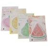 GetCoupon 4 Pads Cute Fruit Cartoon Sticky Notes, Kawaii Sticky