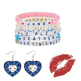 Axepet Sabrina Friendship Bracelet Sets for Women 𝐒𝐡𝐨𝐫𝐭 𝐧' 𝐒𝐰𝐞𝐞𝐭 Concert Earrings Sabrina Album Inspired Merch Costume Outfit Accessories for Fans