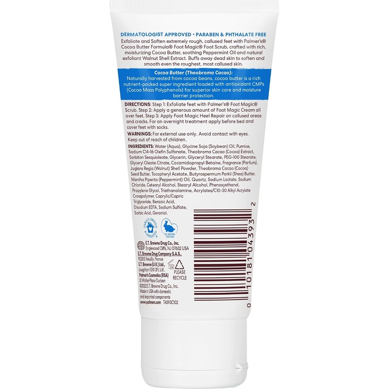 Palmer's Cocoa Butter Formula Foot Magic Scrub – Exfoliante para
