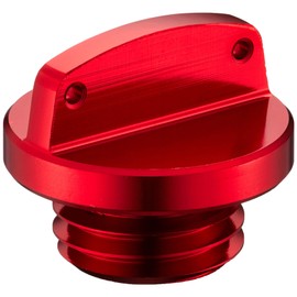 Kijima HONDA 208-23905 Motorcycle Parts Oil Filler Cap M20 x P2.5 Aluminum Bred Type/Red Monkey