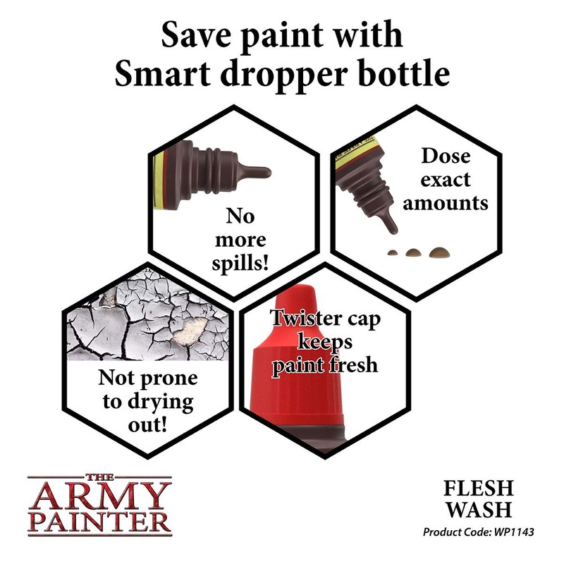 The Army Painter Flesh Wash - Quickshade Wash - Non-Toxic