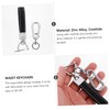 Zerodeko 1Set Professional Waist Keychain Durable Key Ring for Car