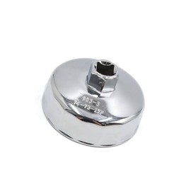 Motoforti 1/2 Inch Square Socket 15 Flutes 73-74mm Inside Diameter Cap-Type Oil Filter Wrench Spanner for Car Vehicle Long-lasting