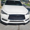 MUTUSAISI Front Bumper Lip Spoiler Splitter Fit for Infiniti Q60