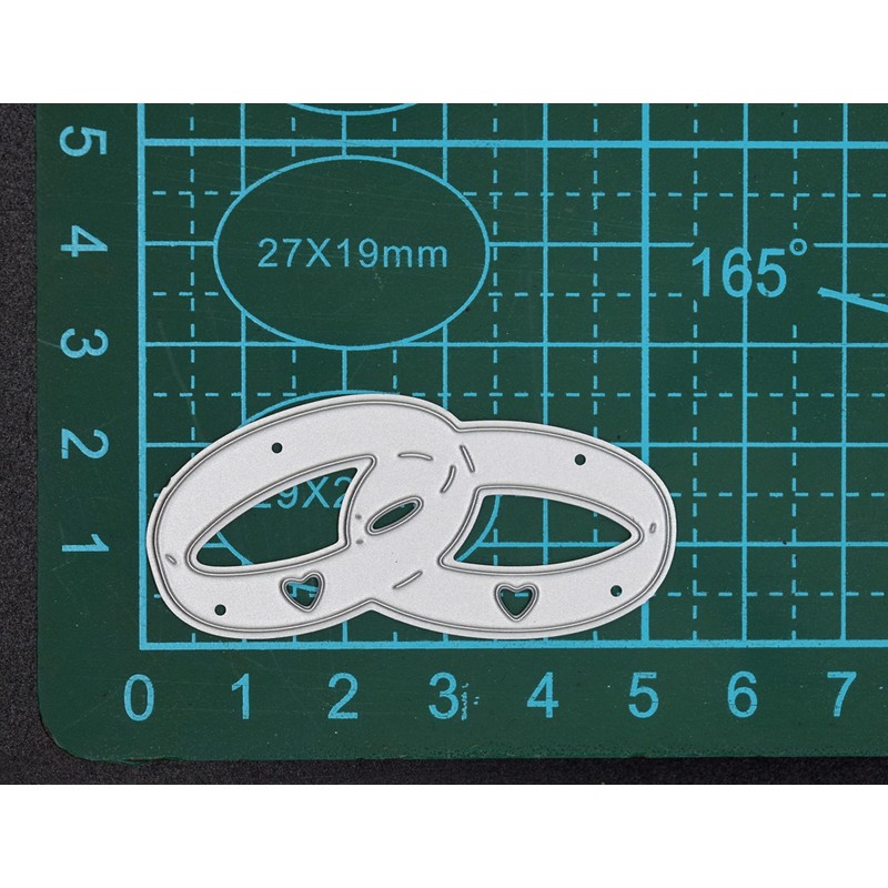 Linked Wedding Rings Metal Cutting Die