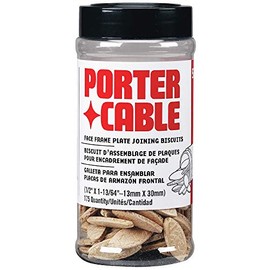 PORTER-CABLE 5563 Face Frame Plate Size FF Joiner Biscuits, 175 Per Tube