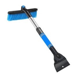 LTHERMELK 2-In-1 Ice Scraper And De-Icer For Car Windscreen With Car Cleaning Kit (Blue)