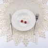 URROMA Polyester Round Doily, Grape Lace Polyester Round Tablecloth Cover