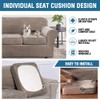 H.VERSAILTEX Real Velvet Plush 3 Piece Stretch Sofa Covers Couch