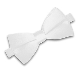 Soul-Cats® Children's Bow Tie Pre-Tied Adjustable Wedding Communion Youth Initiation, White