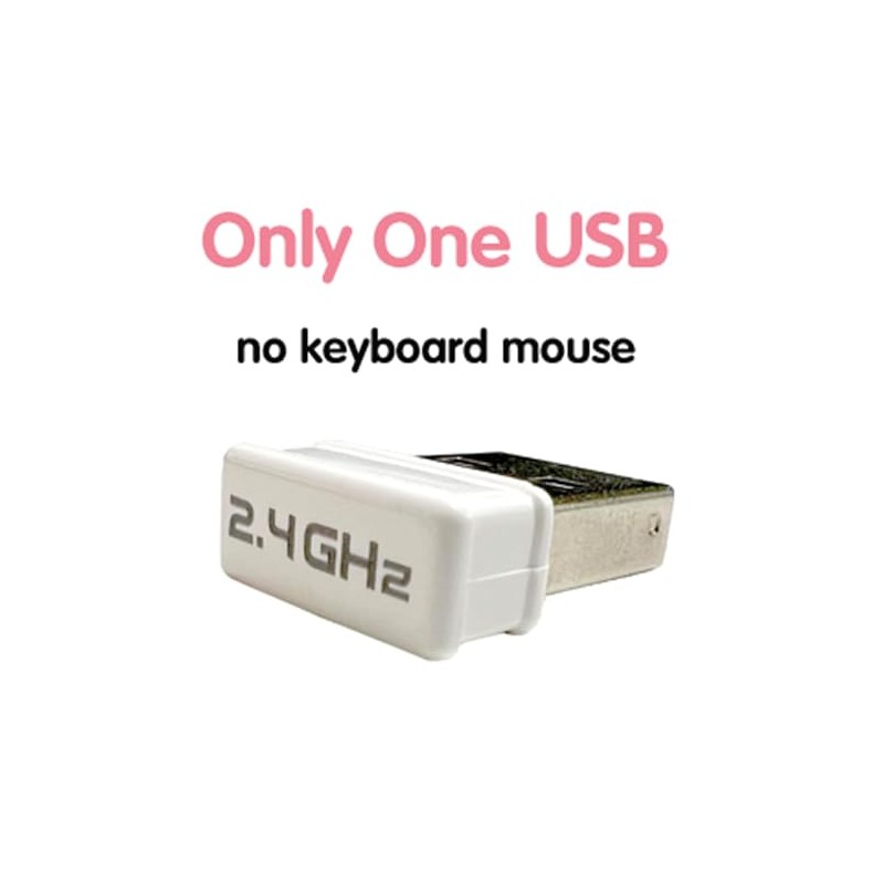 Receptor USB para combinaciones de teclado y mouse TzBBL-MOFII 2.4G