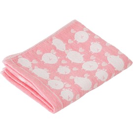 Seikan Elephant Infant Face Towel, Approx. 13.4 x 31.5 inches (34 x 80 cm), Pink ELFN-150