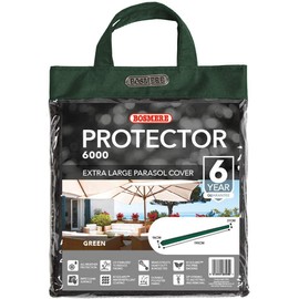 Bosmere Protector 6000 | Garden Parasol Umbrella Cover | L190cm circ.96cm | 100% Waterproof, UV Protected, Heavy Duty 600D | 6 Year Guarantee | C595