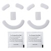 2 Sets White Rounded Curved Edges Mouse Feet Pads Skates Compatible for Razer Deathadder V2 PRo Gaming Mouse