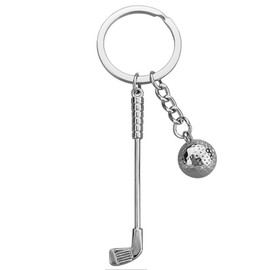 Mini Cute Golf Keychain Sport Key Chain Rings for Men Women Boys Girls