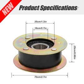 ZUDKSUY Pulley Kit 131-4529 125-2532 Compatible with Toro 30" Timemaster Turfmaster Mowers on 20199, 20200, 20975, 20977, 21199, 21200 Mowers (2PCS)