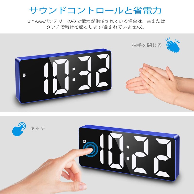 Digital LED Clock, Alarm Clock, Table Clock, Temperature Display, Calendar