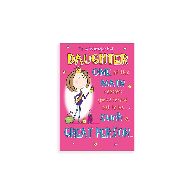Regal Publishing Humour Birthday Card Daughter - 9 x 6