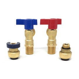 Washing Machine Valve with Push Fit - 3/4" MHT [3094]