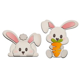 Easter Bunny Metal Die Cuts, 2Pcs/Set Bunnys Carrot Metal Cutting Dies Cut Stencils Card Paper Craft DIY Template Metal Cutting Dies Album Embossing Paper Dies for Card Making Scrapbooking