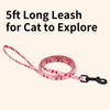 Giecooh Cotton Cat Harness and Leash Set, Escape-Proof Adjustable Soft