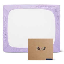 REST® Evercool®+ Fitted Sheet, Queen, Lavender Breeze, 15" Deep(up to 18’’), Breathable Bedding for Hot Sleeper and Night Sweats, Bed Sheet with Ionic+ Self-Cleaning Silver Yarn for Sensitive Skin