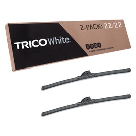 TRICO White™ (35-2222) 22 Inch Pack of 2 Automotive Replacement Windshield Wiper Blades for My Car Super Premium All Weather Beam Blade for Select Vehicle Models