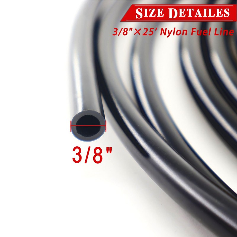 3/8 Fuel Line Repair Kit 3/8 in (10mm), Nylon Fuel