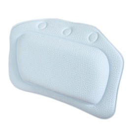 KOMBIUDA PVC Bathtub Pillow Suction Cup Bath Neck Support Spa Accessory for Comfort Sky