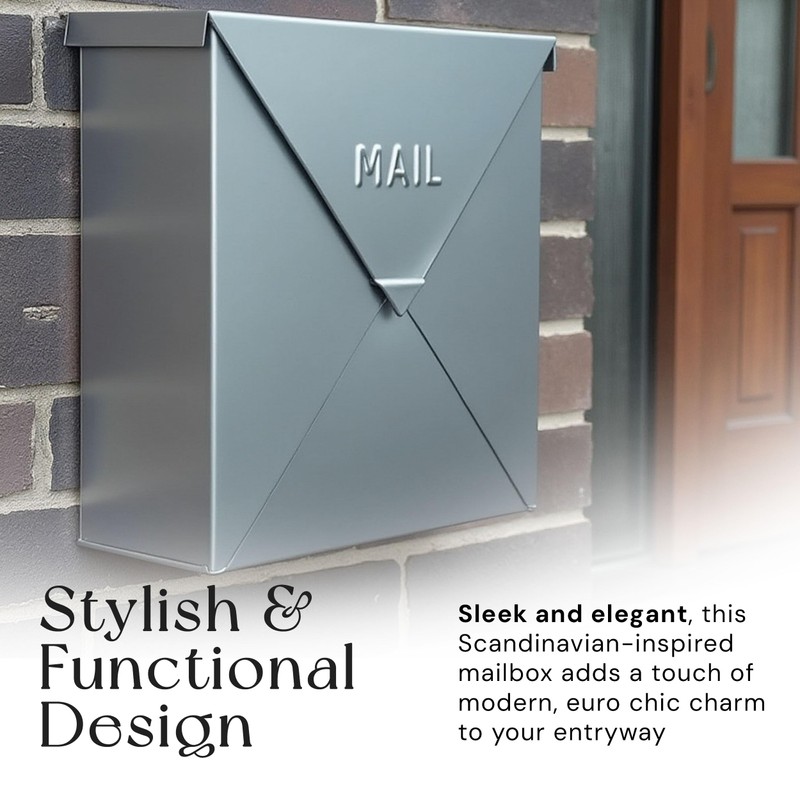 NACH Mailboxes for Outside Wall Mount, 10 x 10 x