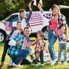 12 Pcs 8x12 Inch American Flags on Stick, Small USA