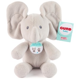 GUND Baby Peek-a-Boo Flappy Elephant Plush, Elephant Stuffed Animal, Baby Toy for Ages 0 and Up, Gray, 7"