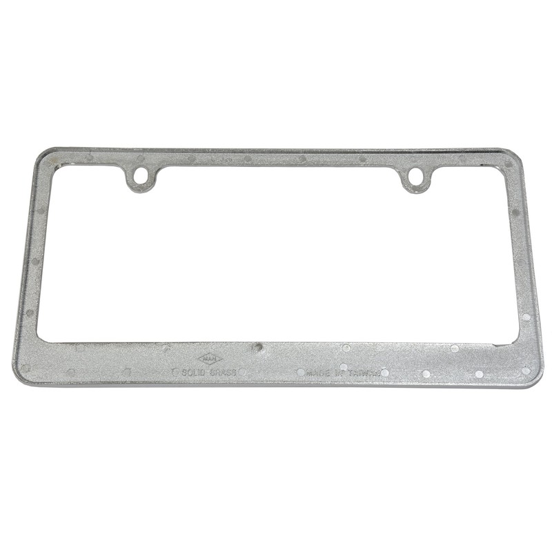 Corvette 2005-13 License Plate Frame/Bezel - C6 Logo Chrome