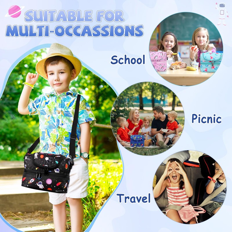 Chase Chic Children's Lunch Bag, Insulated Boys Lunch Boxes, Cool