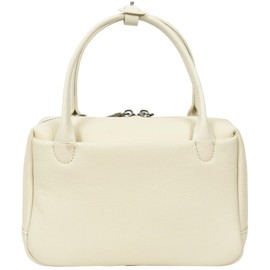 Womens Leather Mini Handbag with Rocking Horse Charm Girls Casual Fashion Tote Lori (White)