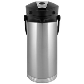 Service Ideas 10-00189-000 Ergoserv Airpot, Stainless Vacuum Insulation, 3.0 Liter, Brushed