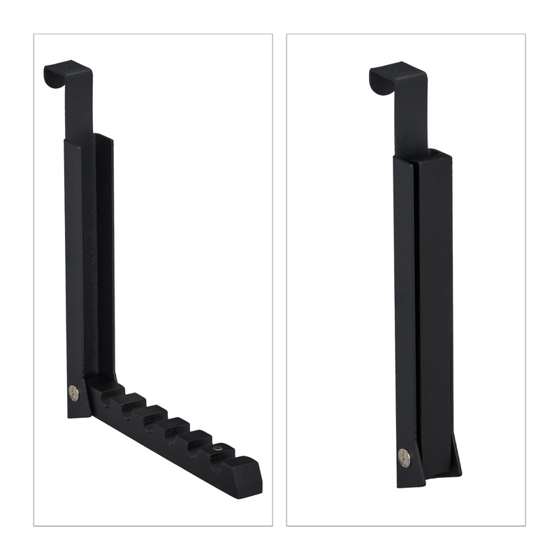 Relaxdays 4 x Folding Hooks, for Hanging, Door Coat Rack