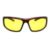 PASTL TAC Polarized Yellow Lens Sunglasses Wrap Oval Rectangle Biker