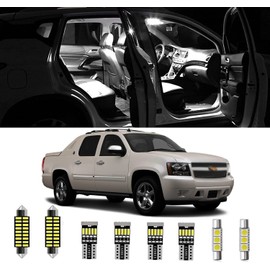 AWALITED 20pcs Avalanche Interior LED Lights Kit Super Bright LED Map Dome Light Bulbs for 2002 2003 2004 2005 2006 Chevy Avalanche all models